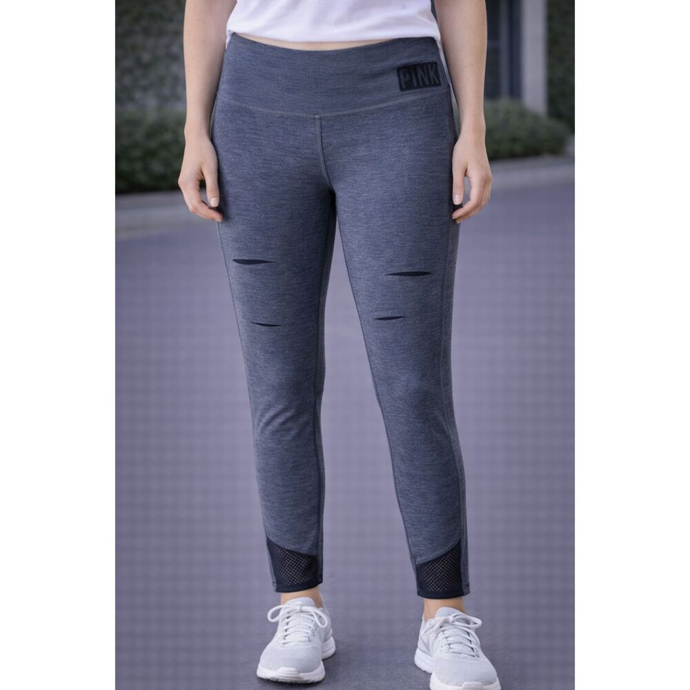 Pink Victoria’s Secret Ultimate Mesh Leggings Gray M